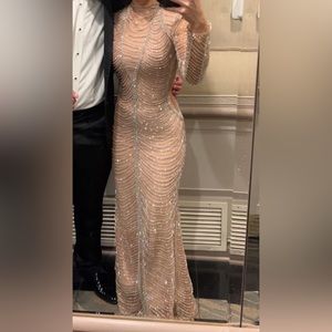 Hand beaded dress worn once